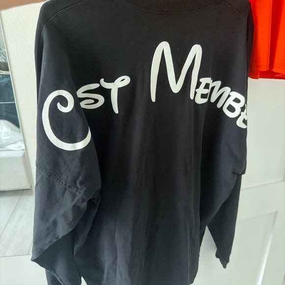 Black 'Cast Member' Graphic Sweatshirt by Unbranded - Bold White Script - Picture 5 of 5